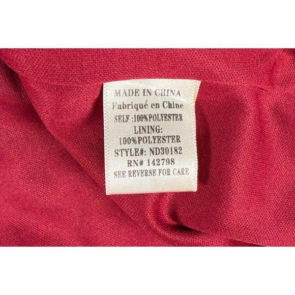 Altar'd State Dress Womens Large red Floral Long Sleeve Mini Swing Dress - Picture 3 of 6